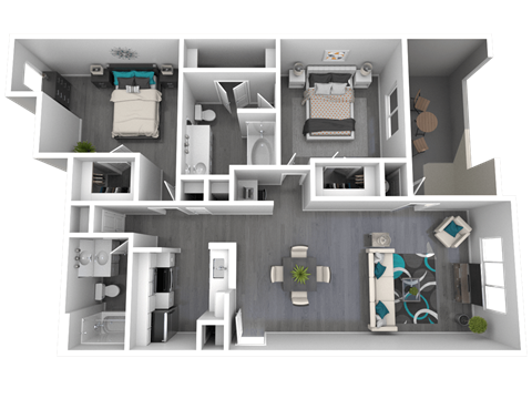 Lazo Apartments Monroe Floor Plan